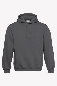 Sweat-shirt personnalisable à capuche - Unisexe - Vue de face - Couleur gris - Marque B&C 2