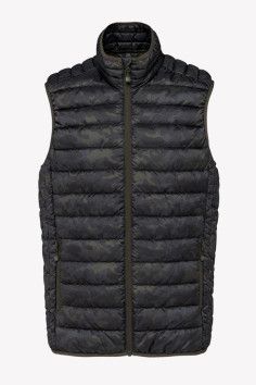 Bodywarmer ou doudoune sans manche à broder. Porté par un homme. Couleur marine - Marque Kariban 2