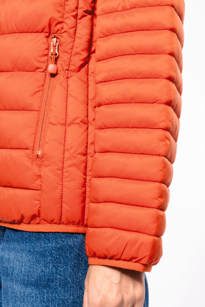 Détail poche avec zip doudoune femme Couleur rouge - Marque Kariban