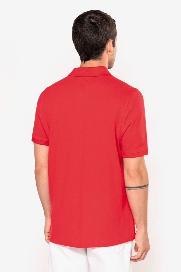 Polo piqué manches courtes homme