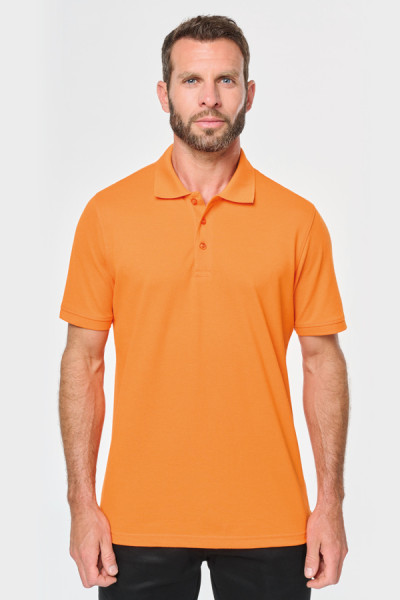 Polo uni personnalisable - Couleur orange - Marque Workteam Polo uni personnalisable - Couleur orange - Marque Workteam