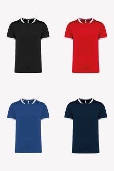 Maillot sportif personnalisable - Couleur bleu - Porté par un homme - Vue de face - Marque Pro-Act 2