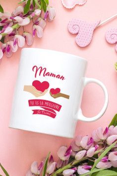 Mug personnalisé main je t'aime