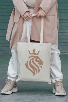 Tote bag personnalisée lion