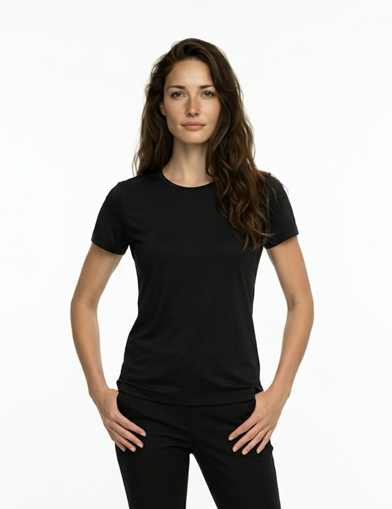 Tshirt manches courtes k3052ic femme black mannequin