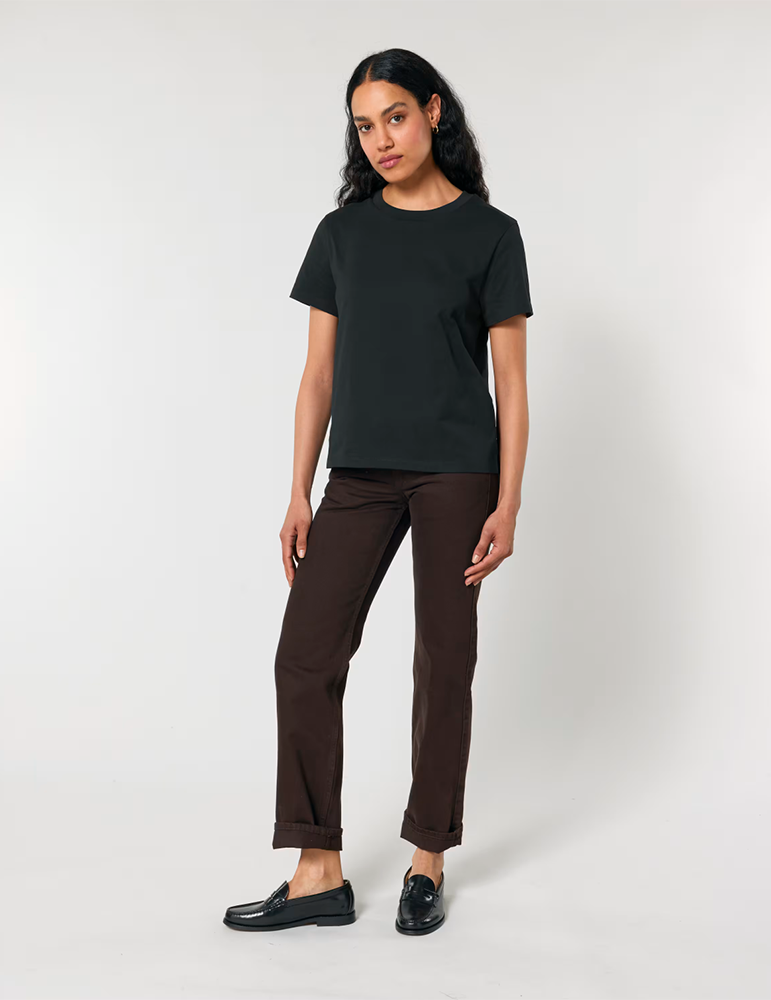 Tshirt manches courtes STTW172 femme black mannequin