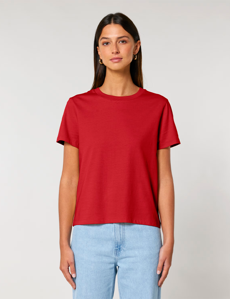 Tshirt manches courtes STTW172 femme red mannequin