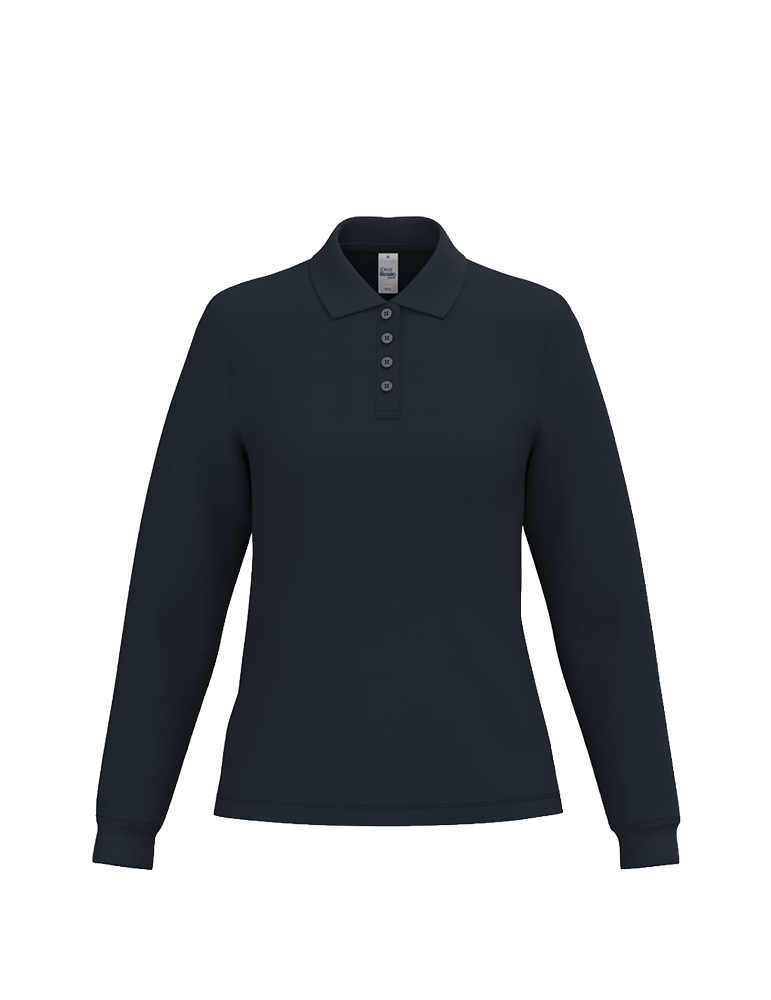 Polo piqué manches longues femme IB223