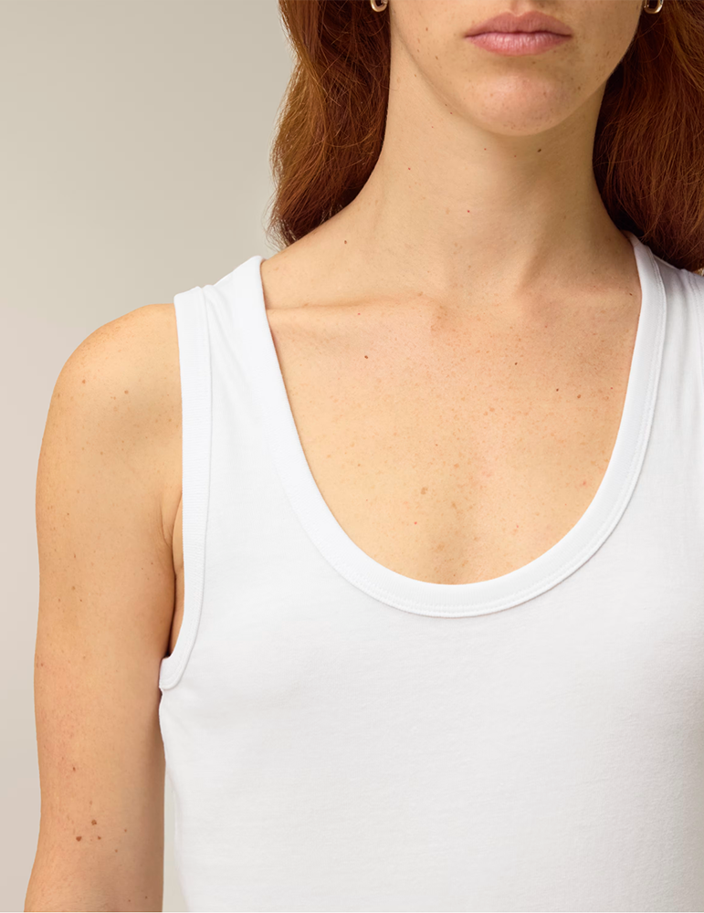 Debardeur femme STTW963 white mannequin focus
