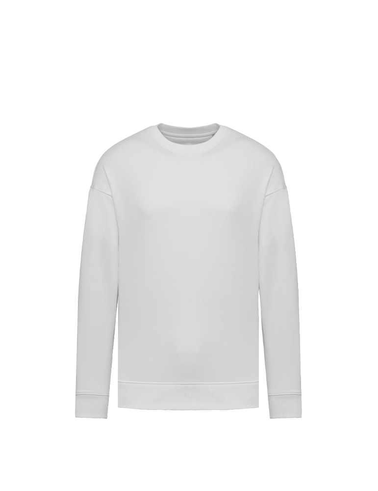 Sweat oversize coton unisexe ns407 white article