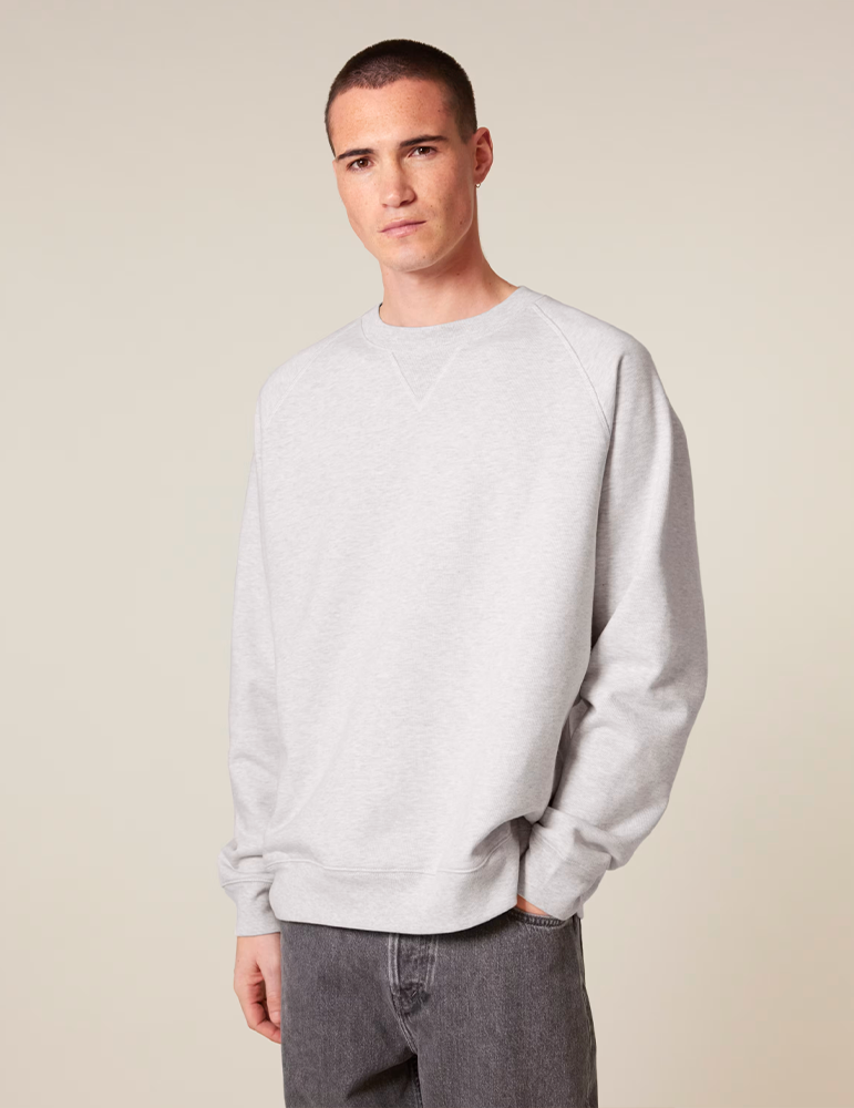 Sweat premium unisexe STSU201 coolheathergrey mannequin