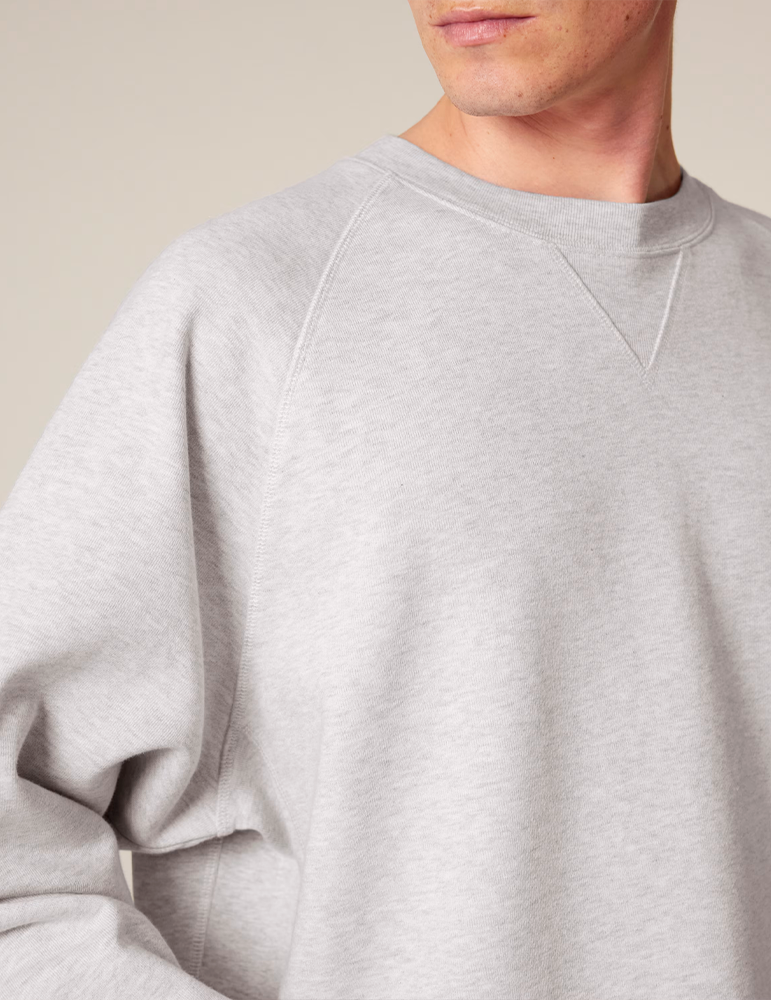 Sweat premium unisexe STSU201 coolheathergrey mannequin focus