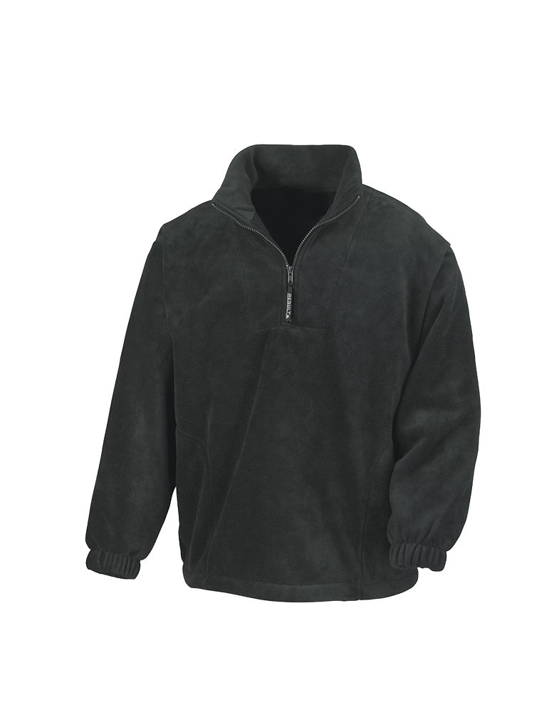 Polaire col zippé unisexe R33 black article