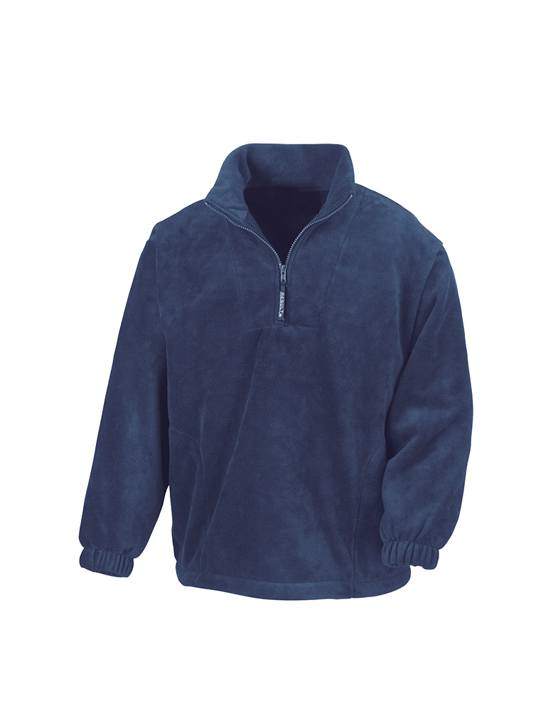 Polaire col zippé unisexe R33 navy article