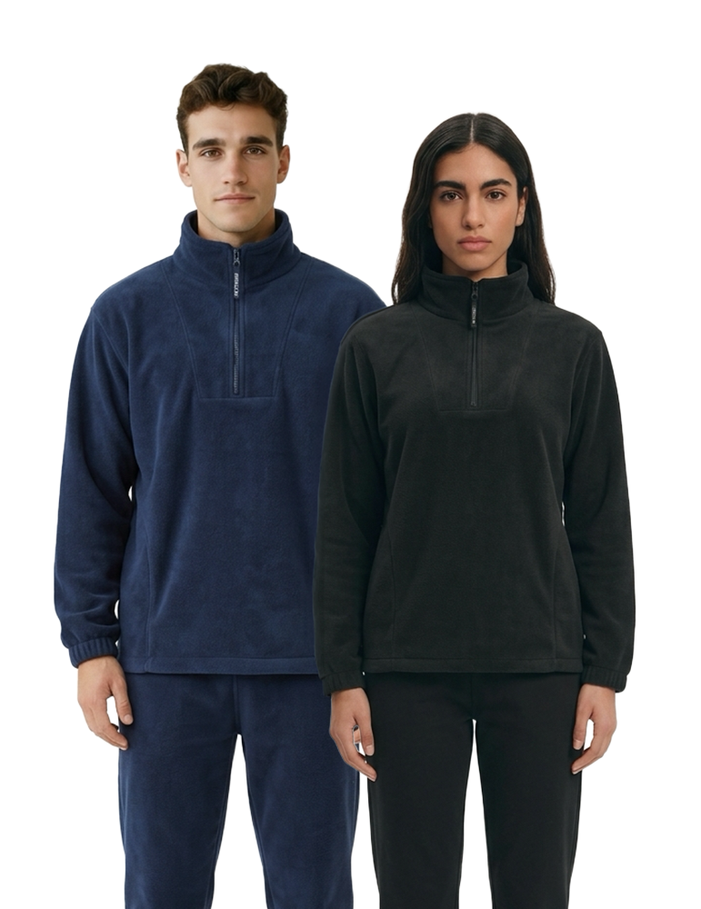 Polaire col zippé unisexe R33 duo mannequins