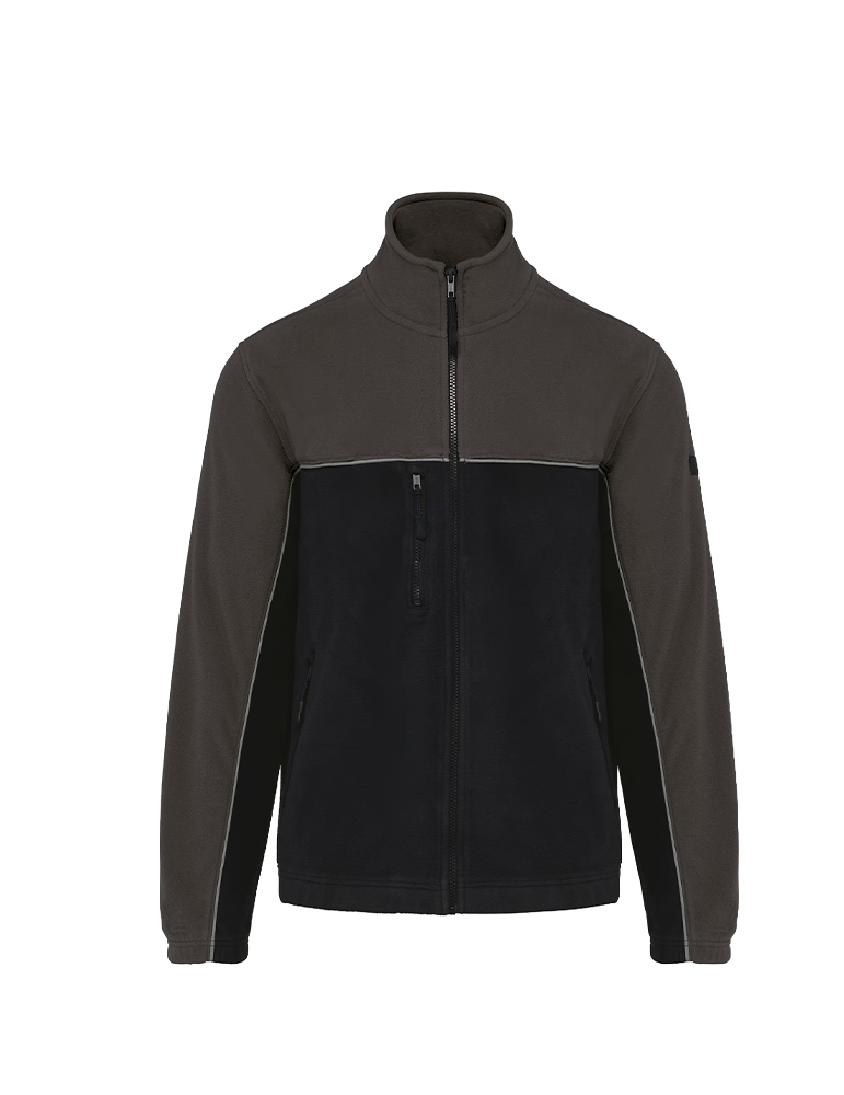 Polaire bicolore zipée unisexe WK904