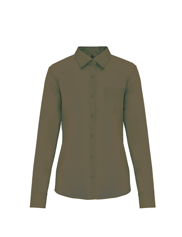 Chemise popeline femme k549 lightkaki article