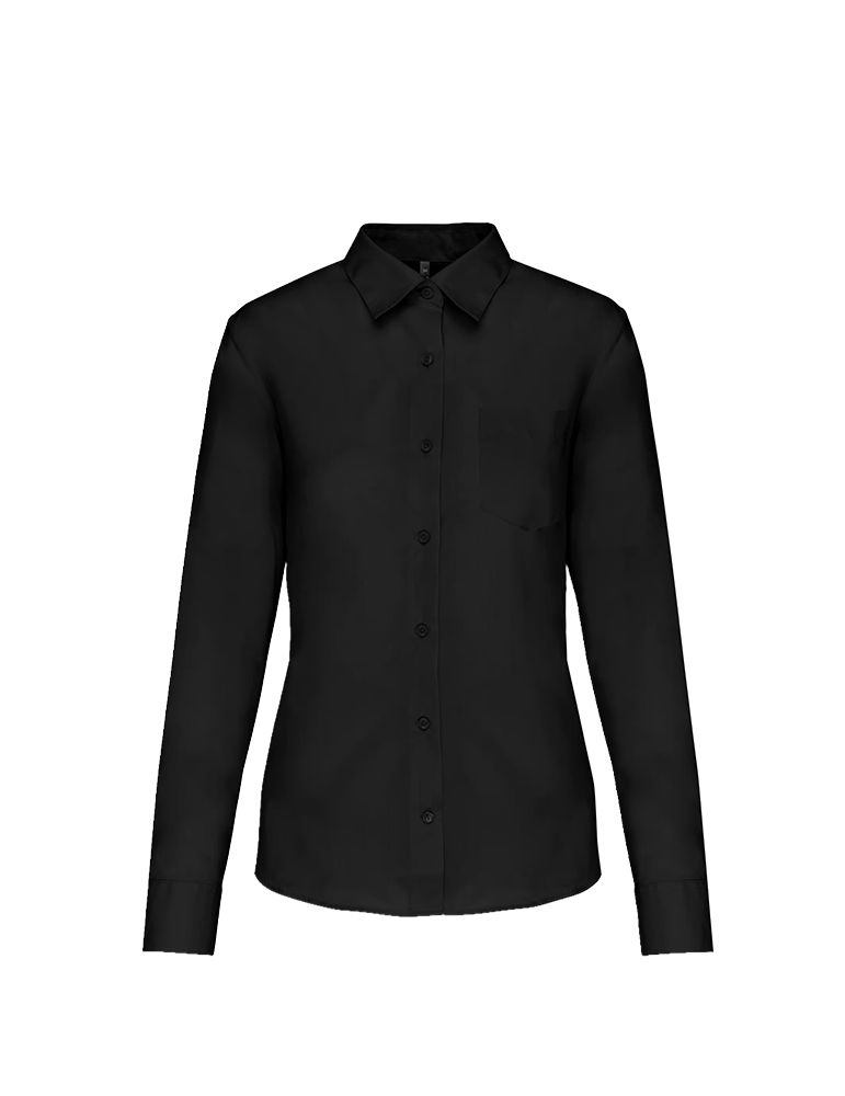Chemise popeline femme k549 black article