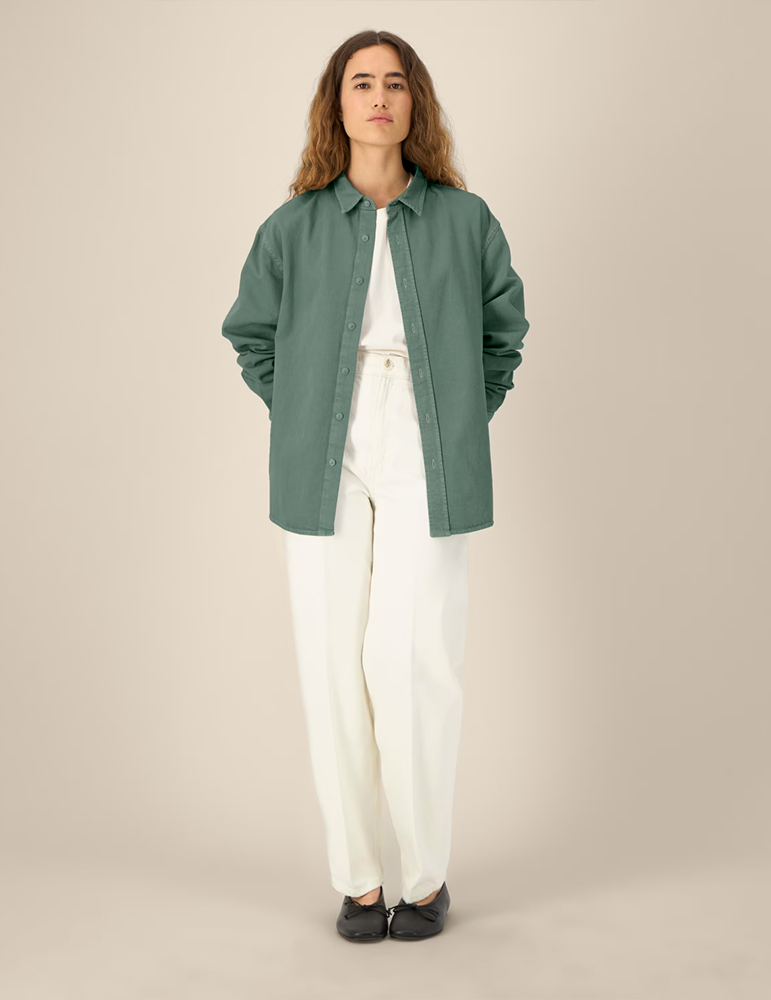 Chemise coton unisexe STW975 greenbay mannequin