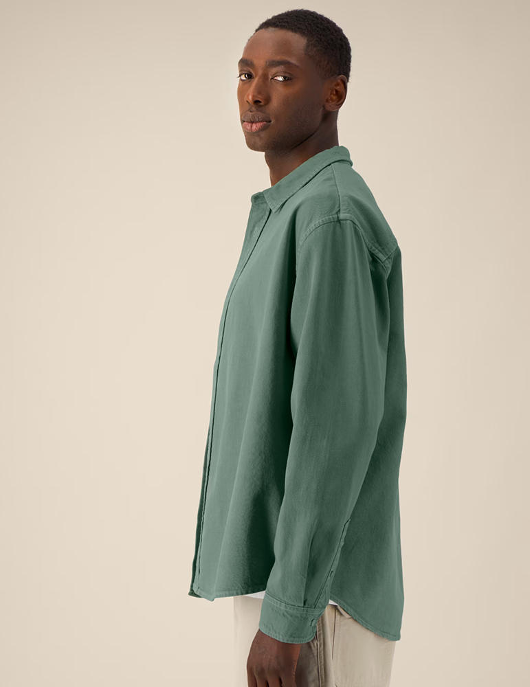 Chemise coton unisexe STW975 greenbay mannequin 2