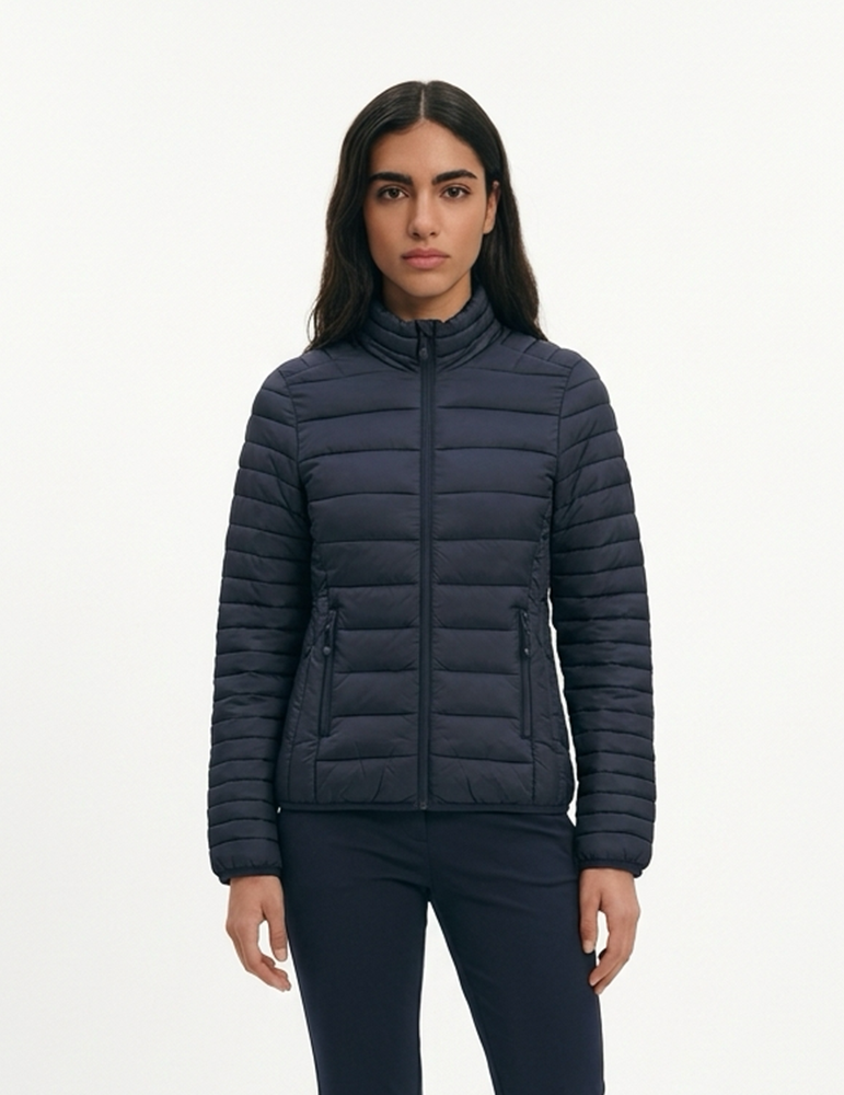 Doudoune femme K6121 navy mannequin