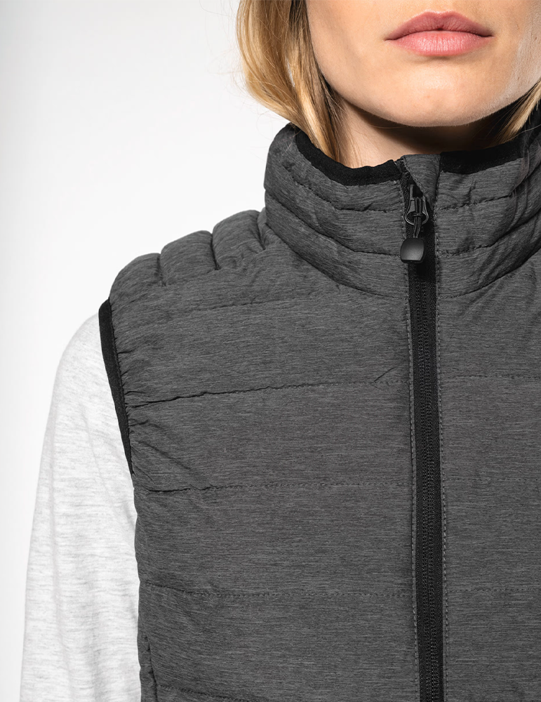 Doudoune sansmanches femme K6114 marldarkgrey focus