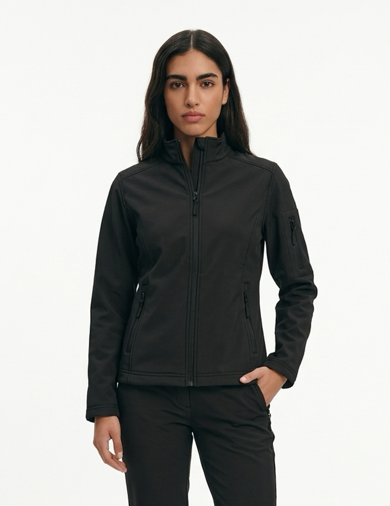 Veste softshell femme K400 black mannequin