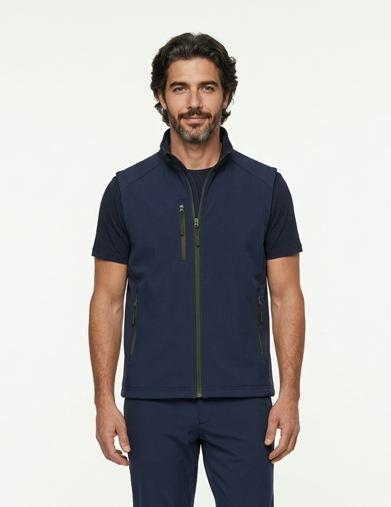 Veste softshell homme K403 navy mannequin