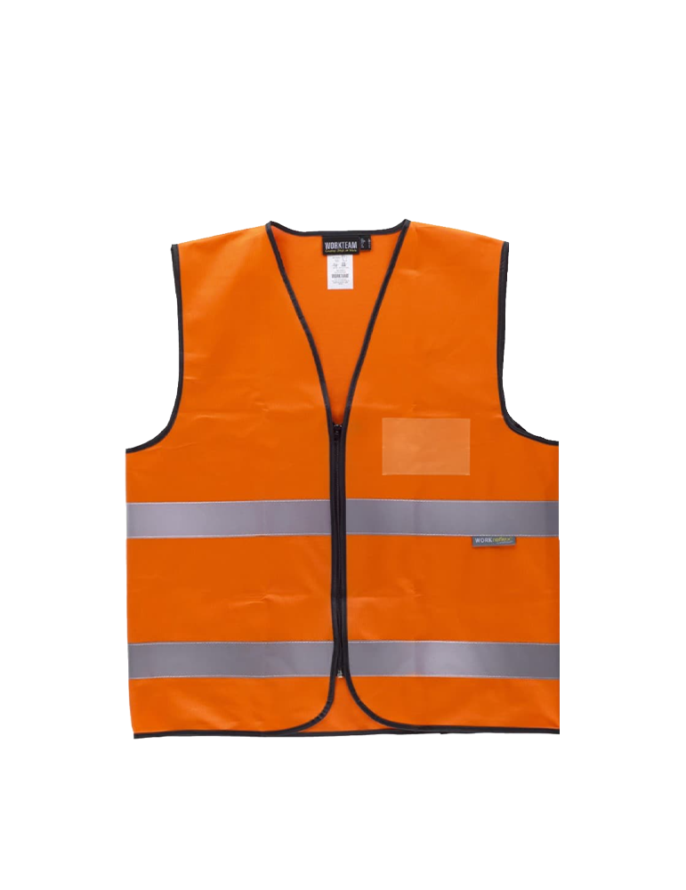 Gilet haute visibilité unisexe c3610b orangefluo article