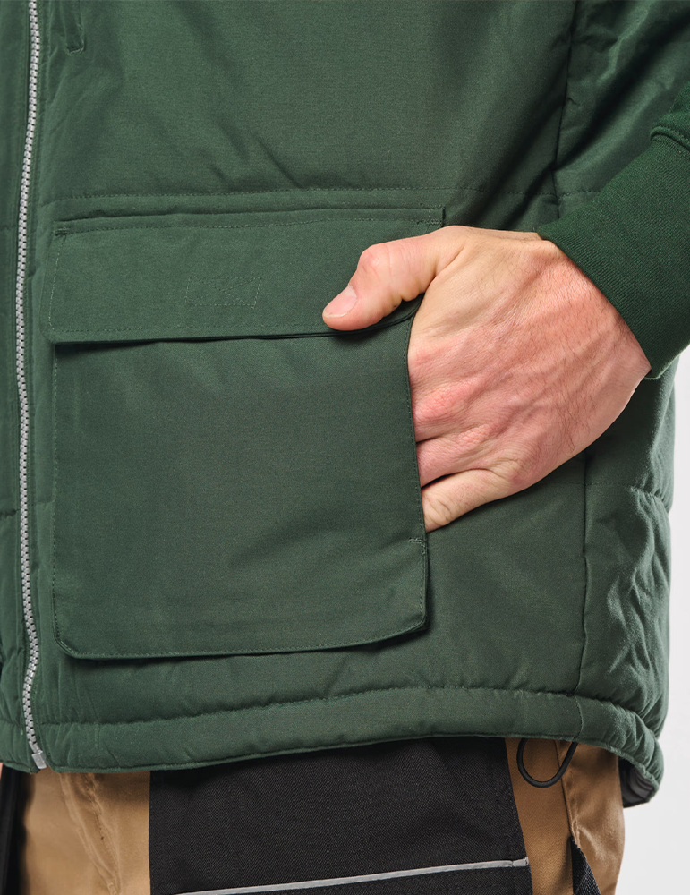 Bodywarmer sans manches forestgreen wk615 focus poche