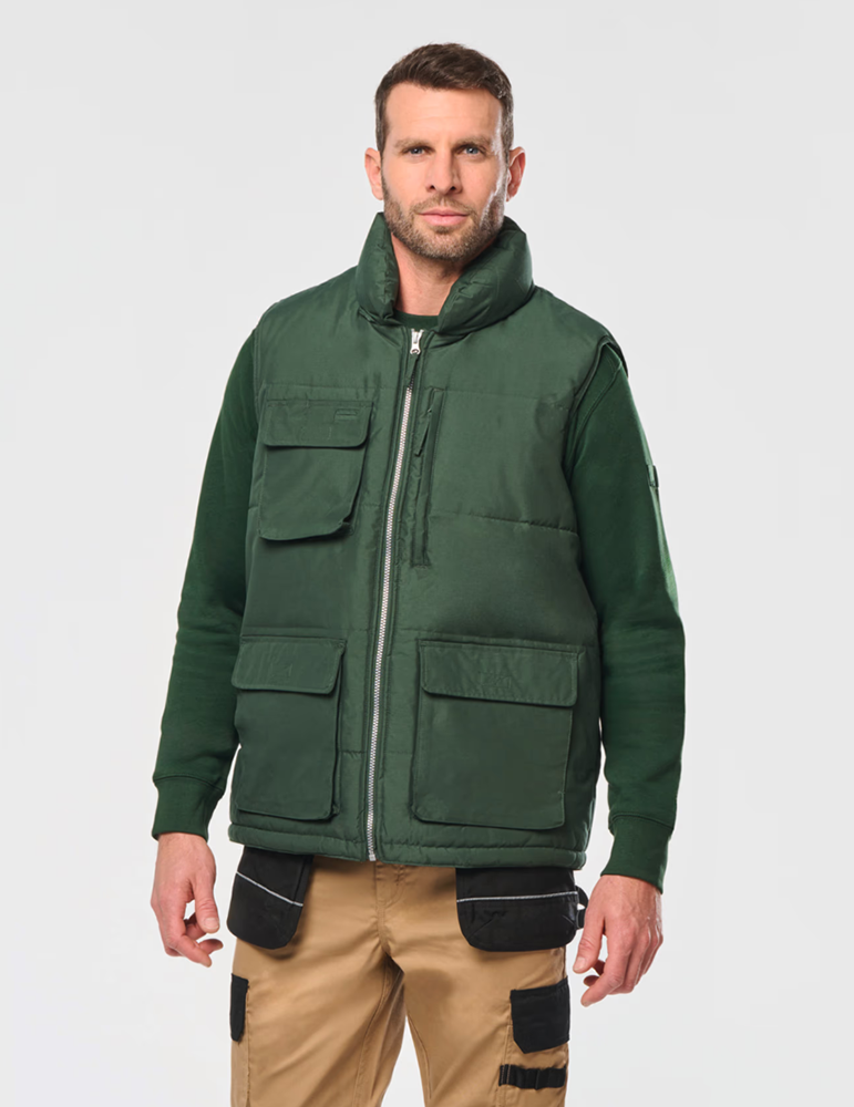 Bodywarmer sans manches forestgreen wk615 mannequin