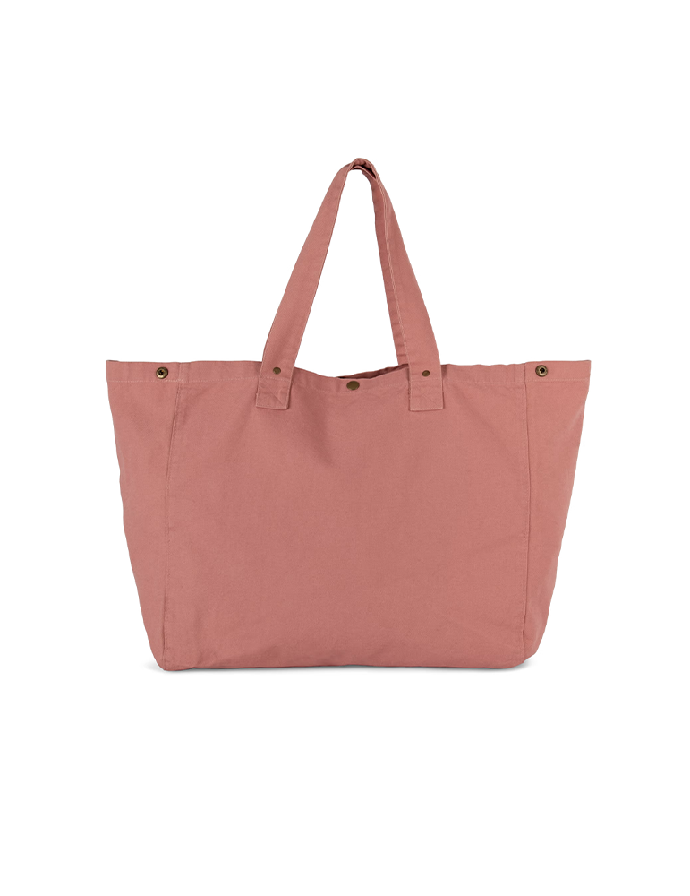 Sac shopping coton delave ki3208 washedpinkochre article