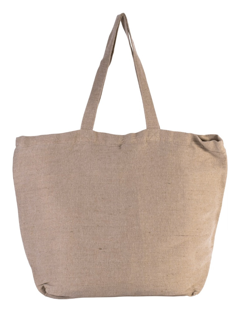 Grand sac en juco avec doublue intérieure KI0231 washednatural article