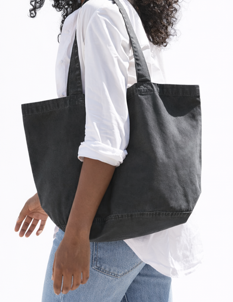 Sac shopping ecoresponsable w345 vintageblack mannequin