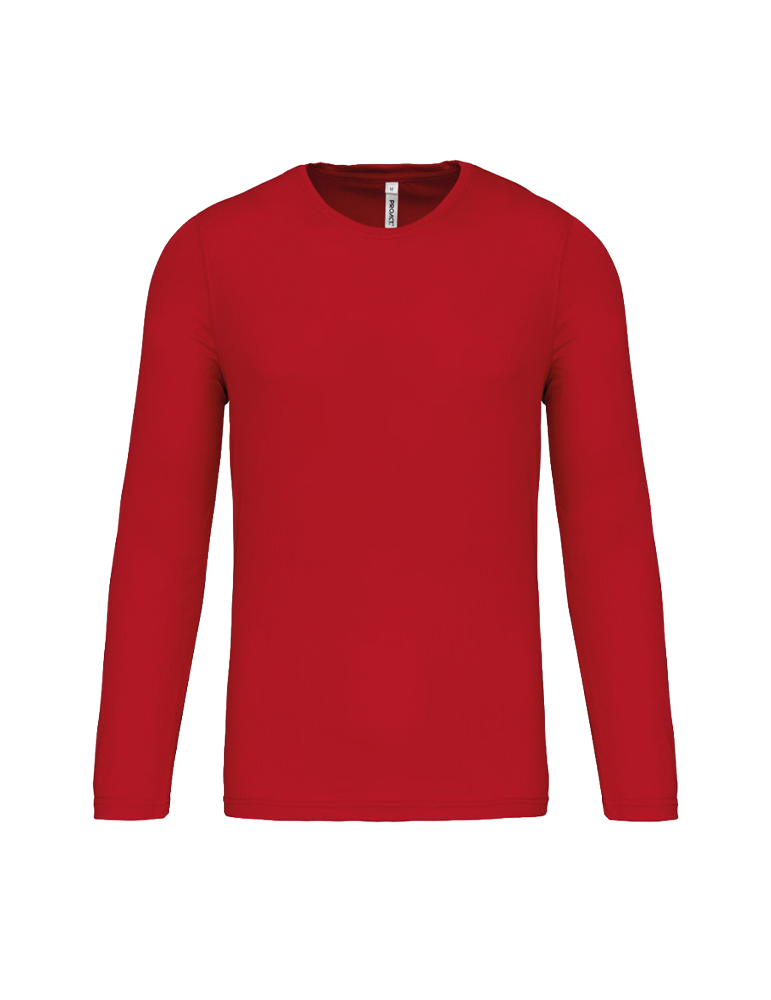 T shirt homme sport manches longues PA443 red article