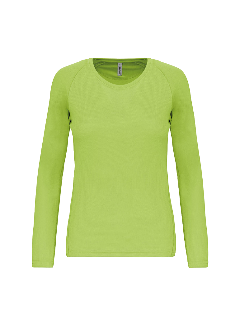 T shirt manches longues sport femme PA444 fluorescentlime article