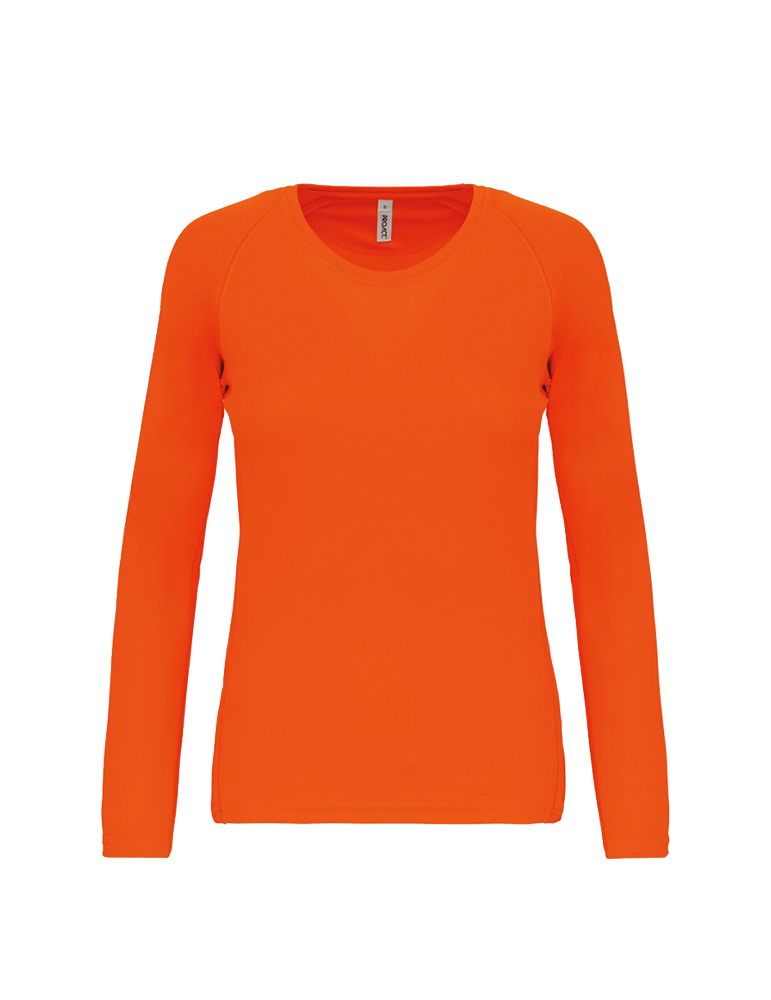 T shirt manches longues sport femme PA444 fluorescentorange article