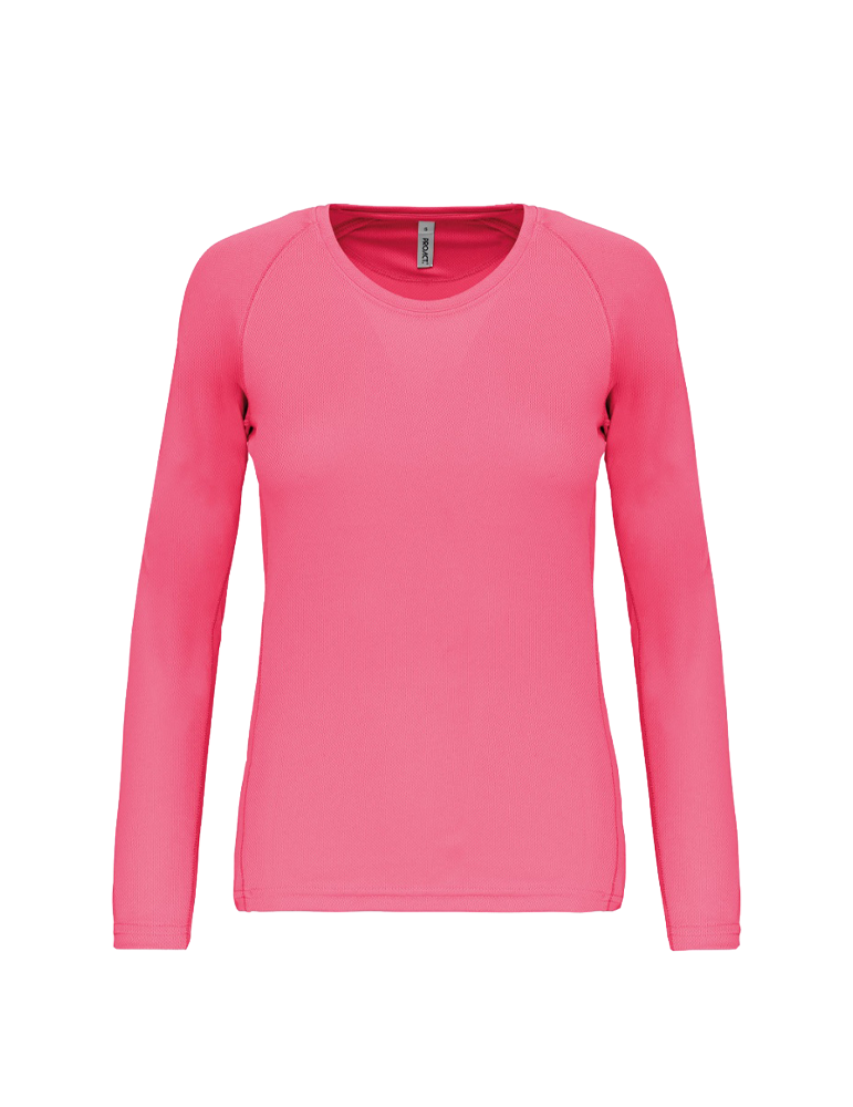 T shirt manches longues sport femme PA444 fluorescentpink article