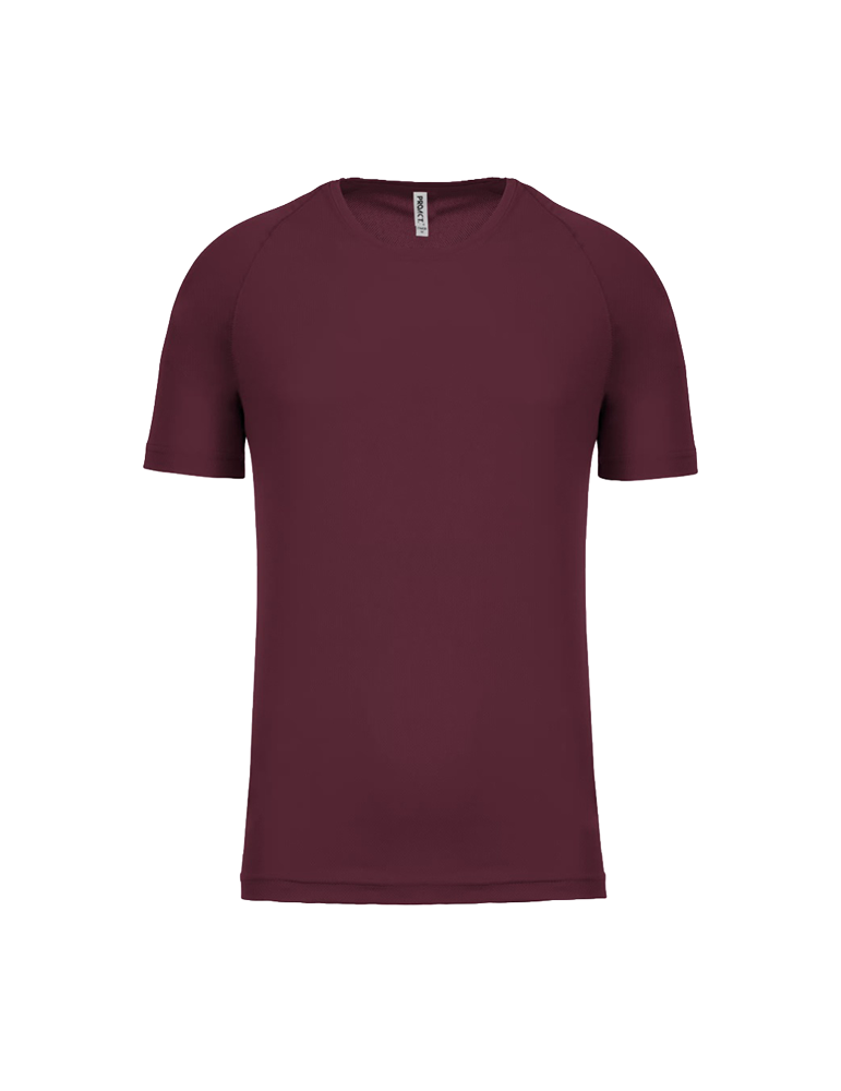 T shirt manches courtes sport homme PA438 wine article