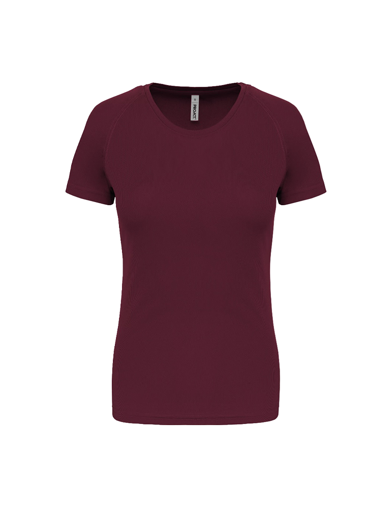 Tshirt manches courtes femme sport PA439 wine article