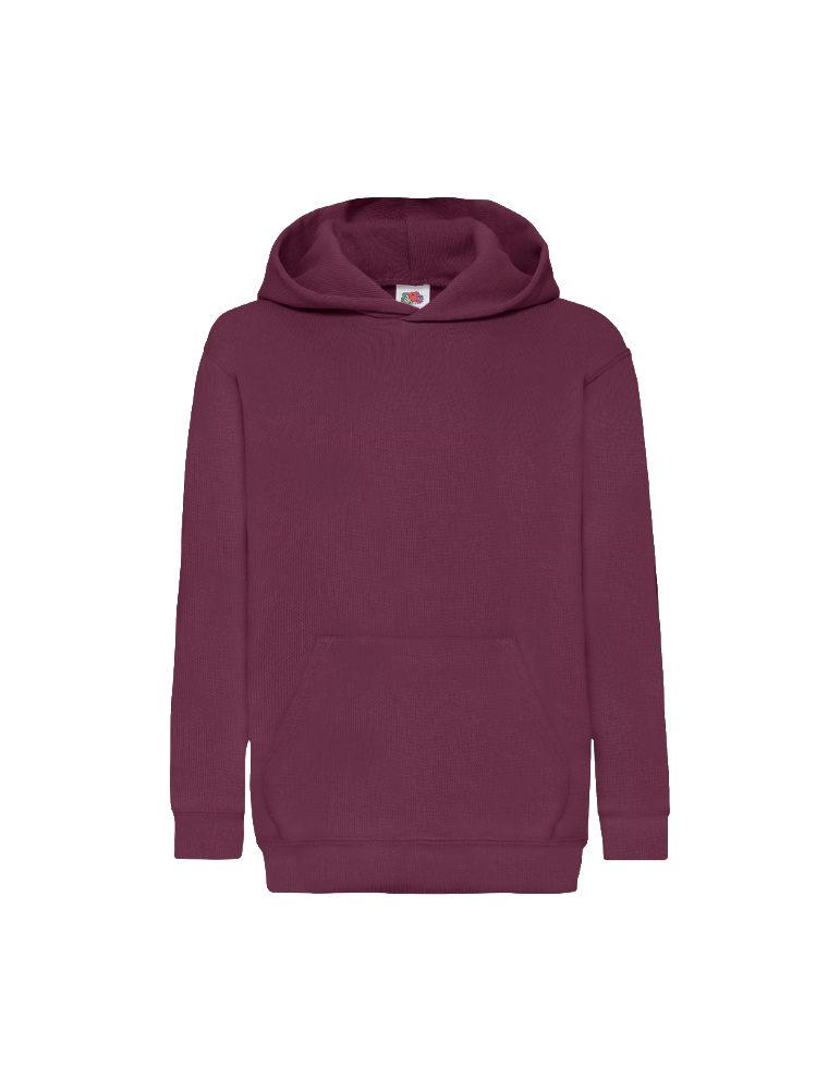 Sweat à capuche enfant sc62043 burgundy article