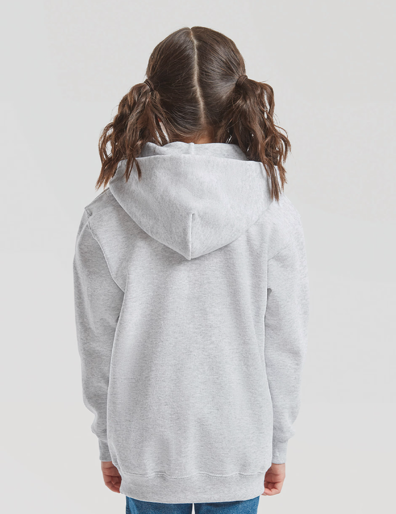 Sweat à capuche enfant sc62043 heathergrey mannequin dos