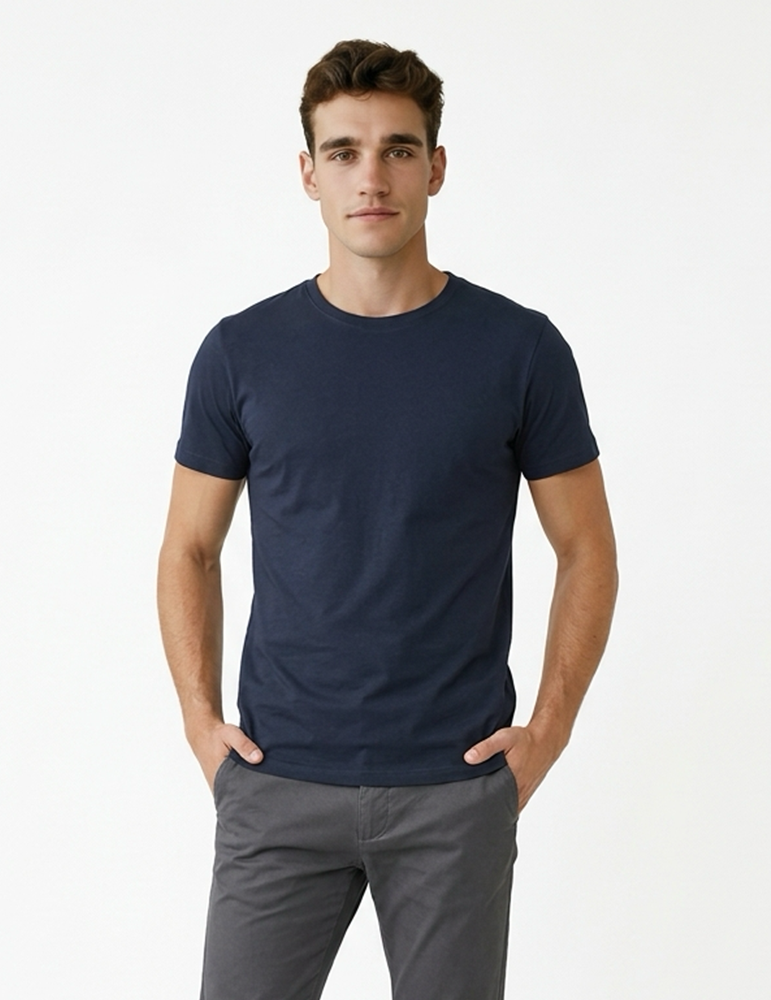 Teeshirt manches courtes CGTU03T homme navy mannequin