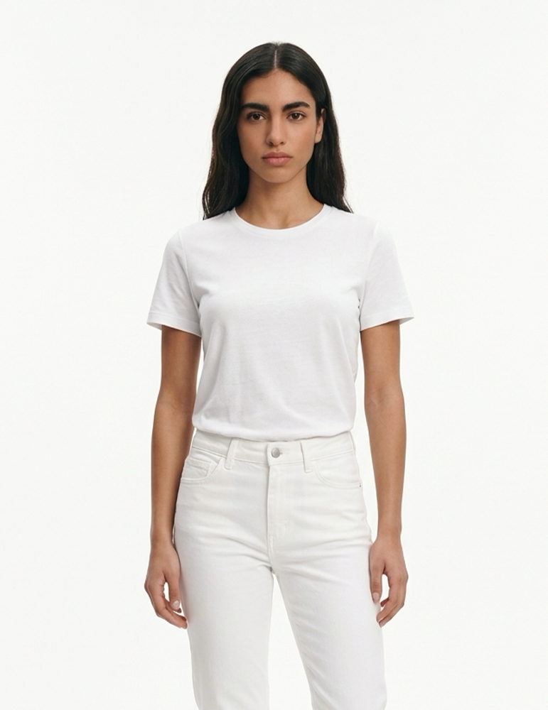Tshirt manches courtes ns300 unisexe white mannequin
