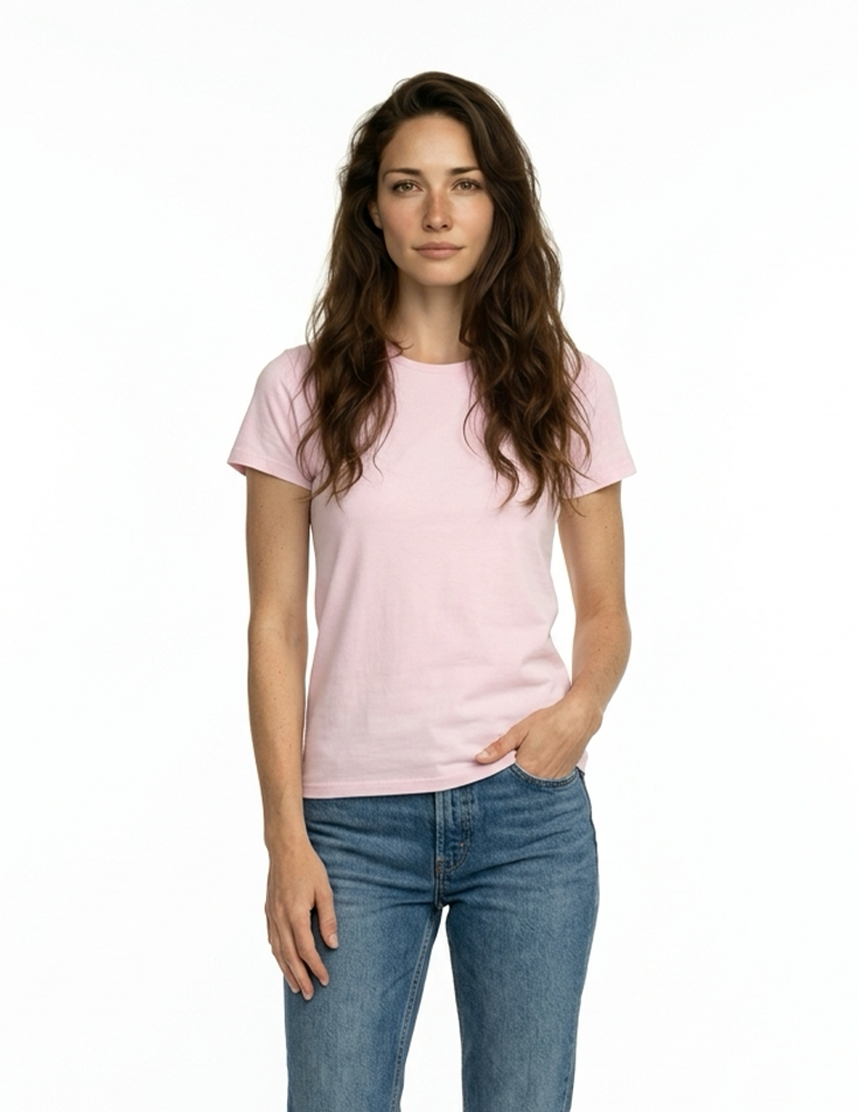 Tshirt manches courtes femme CGTW04T orchidpink mannequin